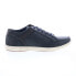 English Laundry Todd EL2636L Mens Blue Leather Lifestyle Sneakers Shoes 10.5