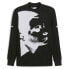 Фото #3 товара Puma Graphic Mock Neck Long Sleeve T-Shirt X Pleasures Mens Black, White Casual