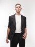 Фото #1 товара Topman short sleeve suit blazer in black
