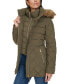 ფოტო #9 პროდუქტის Women's Bibbed Faux-Fur-Trim Hooded Puffer Coat, Created for Macy's