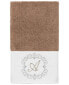 Фото #5 товара Textiles Turkish Cotton Monica Embellished Towel 3 Piece Set - Dark Gray
