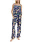 ფოტო #7 პროდუქტის Women's 2-Pc. Smocked Swing Cami & Pants Pajamas Set