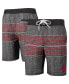 ფოტო #1 პროდუქტის Men's Charcoal St. Louis Cardinals Horizon Volley Swim Trunks