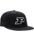 ფოტო #4 პროდუქტის Men's Black Purdue Boilermakers Team Color Fitted Hat