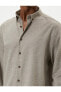 Slim Fit Gömlek Klasik Yaka Uzun Kollu Düğmeli