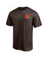 Фото #3 товара Men's Brown Cleveland Browns #1 Dad T-shirt