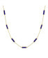 Lapis Bar Chain Necklace