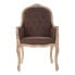 Фото #3 товара Кресло мягкое DKD Home Decor Коричневое Натуральное Темно-коричневое из каучукового дерева 62 x 55 x 100 cm 63,5 x 49,5 x 102 cm
