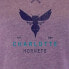 NBA Charlotte Hornets Women's Burnout Crew Neck Retro Logo Fleece Sweatshirt - L