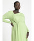 Фото #2 товара Платье ELOQUII plus Size Twist Detail Fit And Flare - 22, Sweet Mandarin