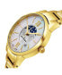 ფოტო #2 პროდუქტის Alexander Watch A204B-05, Ladies Quartz Moonphase Date Watch with Yellow Gold Tone Stainless Steel Case on Yellow Gold Tone Stainless Steel Bracelet