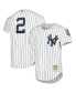 Фото #2 товара Men's Derek Jeter White New York Yankees Cooperstown Collection Authentic Jersey