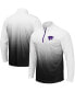 Фото #1 товара Men's Gray Kansas State Wildcats Magic Team Logo Quarter-Zip Jacket