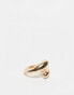 Kaiia chunky wrap ring in gold