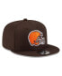 Фото #3 товара Men's Brown Cleveland Browns Basic 9FIFTY Snapback Hat