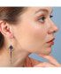 ფოტო #3 პროდუქტის Women's White Sleek Drop Earrings