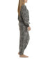 ფოტო #4 პროდუქტის Women's Westport Long Sleeve Pajama Set
