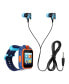 Фото #3 товара Часы PlayZoom Kid's Touch 42mm Dark Blue Orange Earbuds