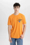 Erkek T-shirt Turuncu B9003ax/og341
