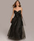 Фото #1 товара Donna Karan Women's Sweetheart Neck Strapless Chiffon Dress