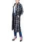 ფოტო #3 პროდუქტის Women's Long Sleeve Calf Length Twill Shirt Jacket