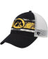Фото #2 товара Men's Black, White Iowa Hawkeyes Interlude MVP Trucker Snapback Hat