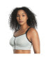 ფოტო #2 პროდუქტის Women's Wave Wire-free Zip Front Sports Bra