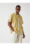 Фото #4 товара Рубашка Koton с коротким рукавом в цветочном принте