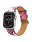 Фото #1 товара Men's and Women's Apple Red Leather Replacement Band 44mm