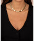 ფოტო #3 პროდუქტის Cubic Zirconia Heart Pendant Wide Snake Chain Necklace