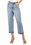 ფოტო #1 პროდუქტის Women's Evie Relaxed Button Fly Denim Pant