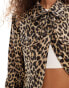 Фото #1 товара Sister Jane jacquard jacket co-ord in leopard