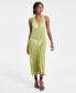 Фото #1 товара Juniors' Fern Button Front Midi Dress Cover-Up, Created for Macy's