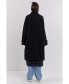 ფოტო #3 პროდუქტის Women's Reversible Check Long Coat