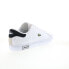 Lacoste Powercourt 124 2 SMA Mens White Leather Lifestyle Sneakers Shoes