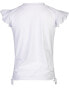 ფოტო #3 პროდუქტის Toddler, Child Girls White Flutter Sleeve Rash Top