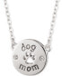 Фото #1 товара Pet Friends Jewelry silver-Tone Dog Mom Pendant Necklace, 16" + 3" extender