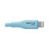 Фото #9 товара Tripp M102AB-003-S-LB Safe-IT USB-C to Lightning Sync/Charge Antibacterial Cable - Ultra Flexible - MFi Certified - USB 2.0 (M/M) - Light Blue - 3 ft. (0.91 m) - 0.91 m - Lightning - USB C - Male - Male - Blue
