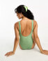 Champion crinkle swimsuit in sage green