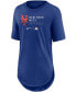 Women's Royal New York Mets Authentic Collection Baseball Fashion Tri-Blend T-shirt