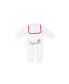 Baby Royal Baby Organic Cotton Gloved Footed Coverall Captain with Hat in Gift Box