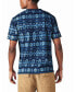 Фото #2 товара Men's Jersey Aztec Print Short Sleeve Henley T-shirt