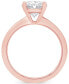 ფოტო #3 პროდუქტის Certified Lab Grown Diamond Oval Solitaire Engagement Ring (4 ct. t.w.) in 14k Gold