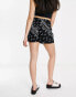 Фото #8 товара ASOS DESIGN wrap tie skort in mono print