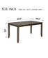 Фото #7 товара Sleek & Durable Solid Wood Dining Table for Modern Dining Rooms, Table Only