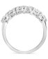 ფოტო #4 პროდუქტის EFFY® Diamond Triple Row Openwork Ring (1/2 ct. t.w.) in 14k White Gold