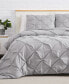 Фото #3 товара Pintuck 3 Piece Duvet Cover and Sham Set, King/California King