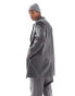 Brave Soul single breasted overcoat in charcoal grey