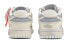 【定制球鞋】 Nike Dunk Low 高街 氧化做旧 复古 条纹 解构绑带 低帮 板鞋 女款 米灰色 / Кроссовки Nike Dunk Low DD1503-121