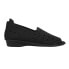 Фото #1 товара Sesto Meucci Evonne Nubuck Perforated Slip On Womens Black Flats Casual 207081-